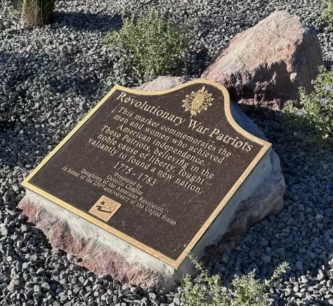 A snapshot of the marker set on a gravel bed. Marker text is in the body of this page.